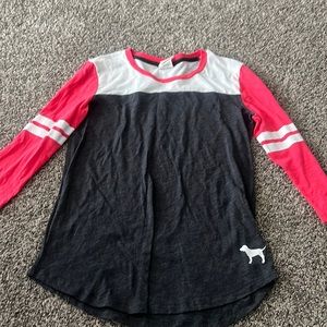 Pink VS 3/4 Sleeve Tee